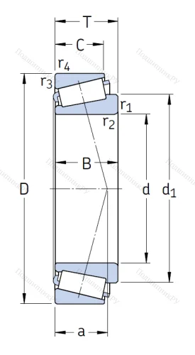 Конический роликовый подшипник 30310 J 2/Q от производителя  SKF