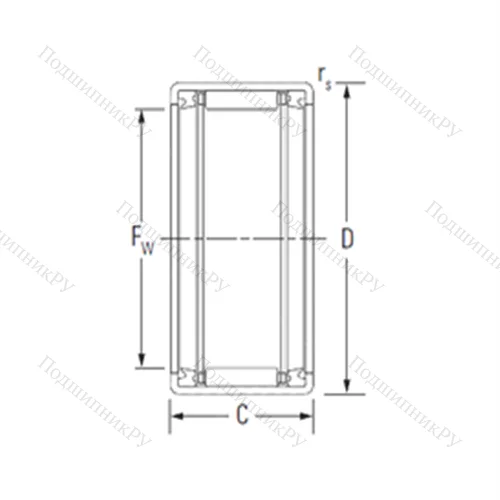 Подшипник игольчатый радиальный HK 5024.2RS