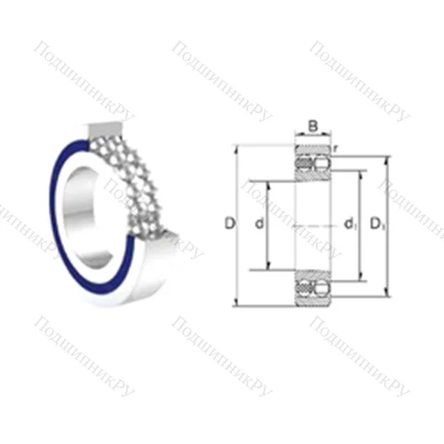 Подшипник шариковый радиальный самоцентрирующийся S 2203-2RS