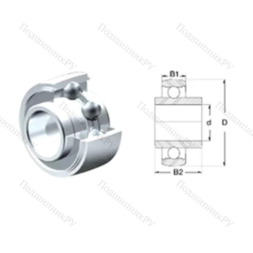 Подшипник шариковый радиальный SUCX 06