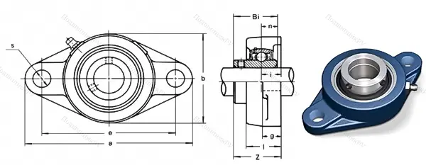 Подшипниковый узел UCFL 212
