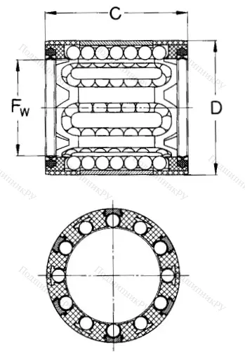 Подшипник LBBR 10-2LS/HV 6