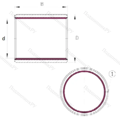 Подшипник скольжения EGB 0304-E 40