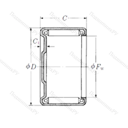 Подшипник игольчатый радиальный MJH-11121