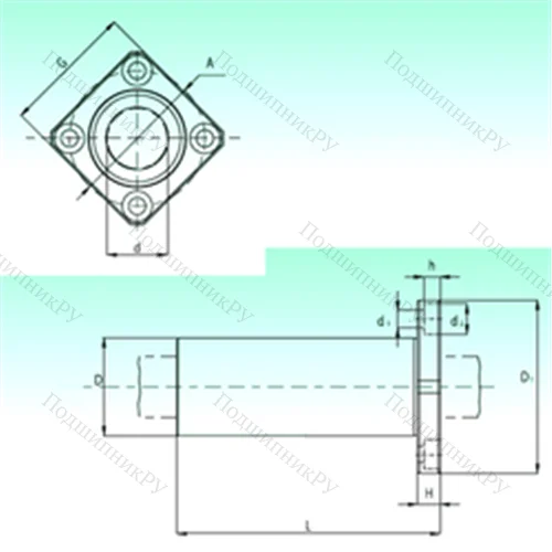 Подшипник шариковый линейный KBKL 16-PP