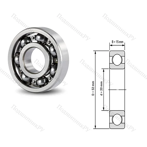 Подшипник шариковый радиальный PGSC 04A 47CS