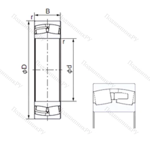 Подшипник роликовый радиальный 230/630E от производителя  NACHI