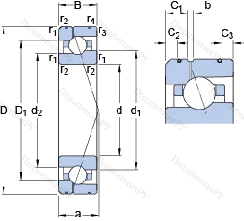 Подшипник 7005 ACE/HCP 4AL 1