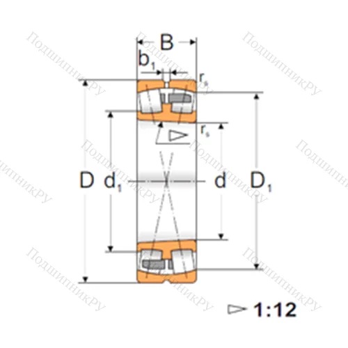 Подшипник роликовый радиальный самоцентрирующийся 23132 AC??W 33