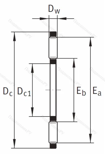 Игольчатый подшипник подшипник AXK 3552 A/0-10 от производителя  INA