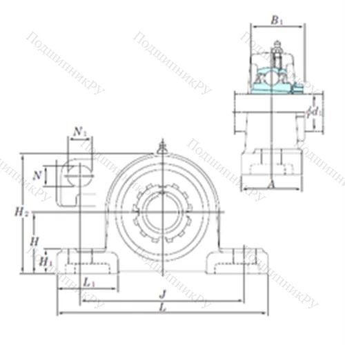 Подшипниковый узел шариковый радиальный UKP 328SC