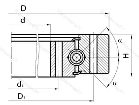 Модификация подшипника 1ок441 размер 413x688x90