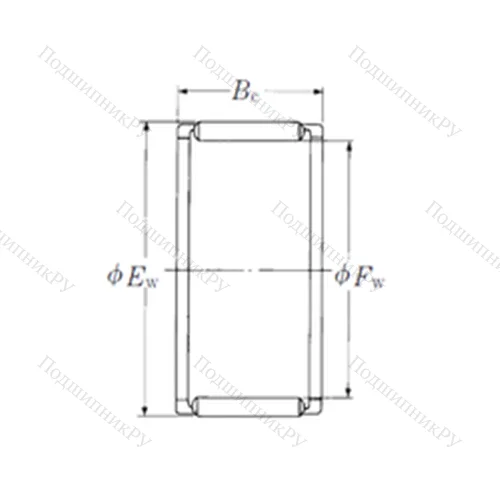 Подшипник игольчатый радиальный FWF-758130