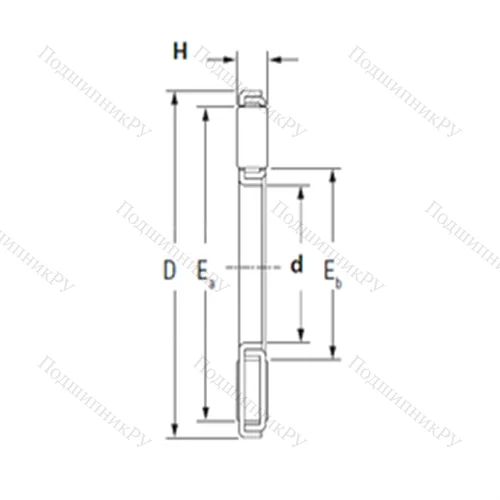 Подшипник игольчатый упорный TP 2942A-1