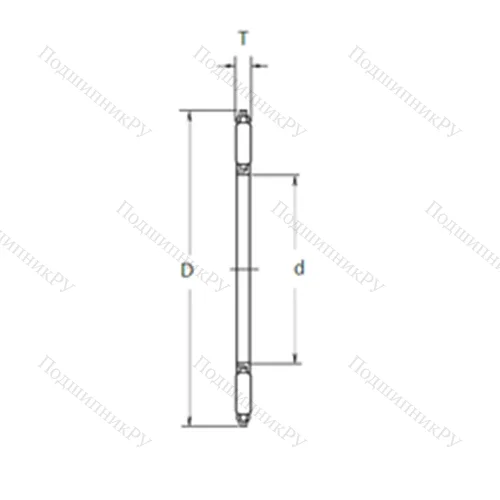 Подшипник игольчатый упорный FNTA-6085