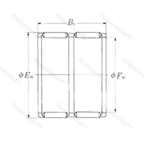 Подшипник игольчатый радиальный FWF-727840W