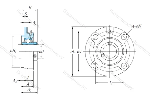 Подшипниковый узел UCFC 209 J в Петрозаводске
