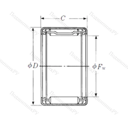 Подшипник игольчатый радиальный FJTT-814
