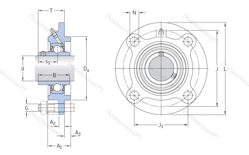 Подшипниковый узел FYC 30 TF в Петрозаводске