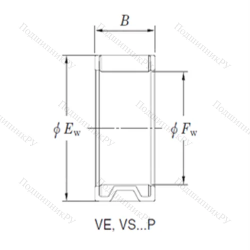 Подшипник игольчатый радиальный VE 202714AB 1
