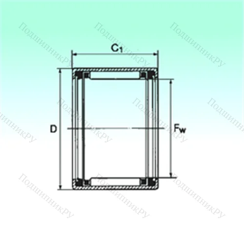 Подшипник игольчатый радиальный HK 2520 2RS