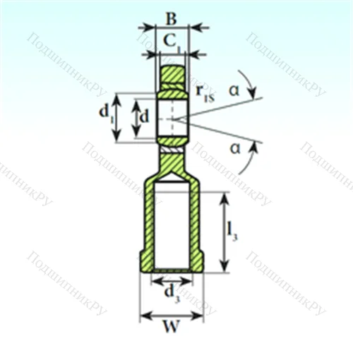 Подшипник скольжения сферический SI 8 C