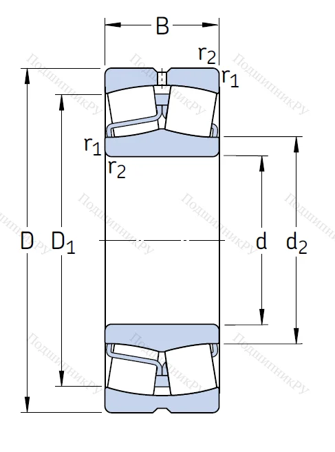 Сферический роликовый подшипник 22217 E