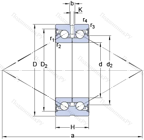 Подшипник BEAS 008032 C-2RSH