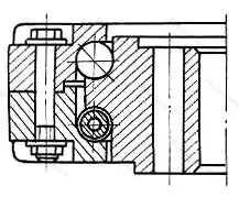 Модификация подшипника 3687/1148КС21 размер 1148x1400x110