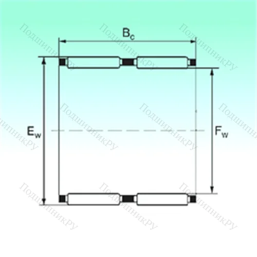 Подшипник игольчатый радиальный K 55x60x40 - ZW
