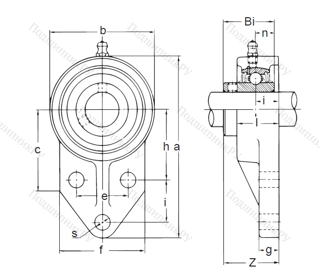 Подшипниковый узел UCFK 209