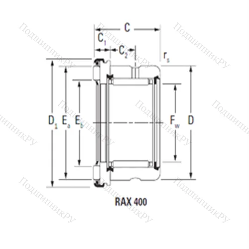 Подшипник комбинированный RAX 470