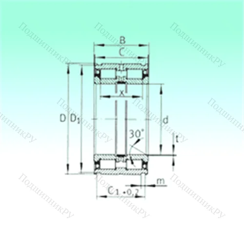 Подшипник роликовый радиальный SL 045005-PP