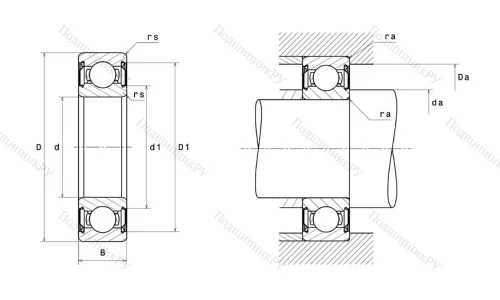 Высокотемпературный  подшипник 6201 FT 150ZZ от производителя  SNR