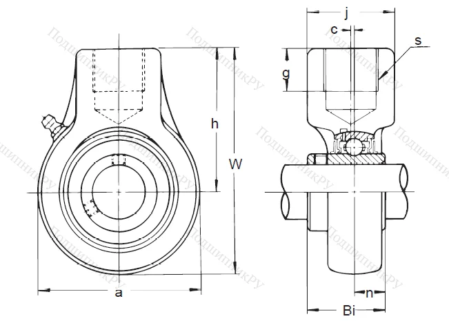 Подшипниковый узел UCECH 206