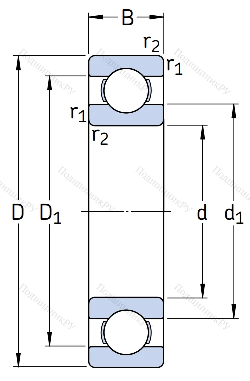 Однорядный шариковый подшипник 6320/C 3VL 0241