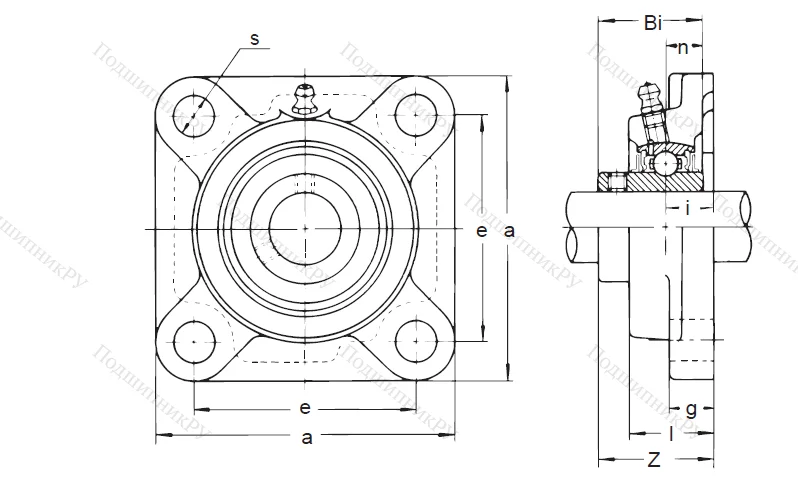 Подшипниковый узел UCF 214