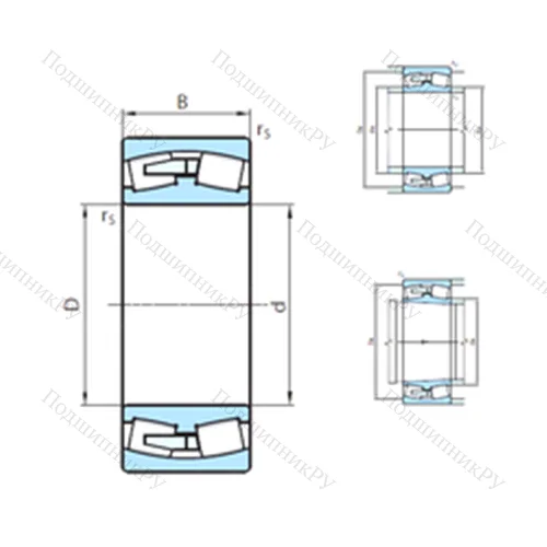 Подшипник роликовый радиальный самоцентрирующийся 24072CW 33MB