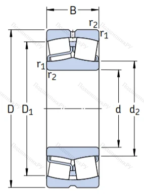 Сферический роликовый подшипник 22322 E