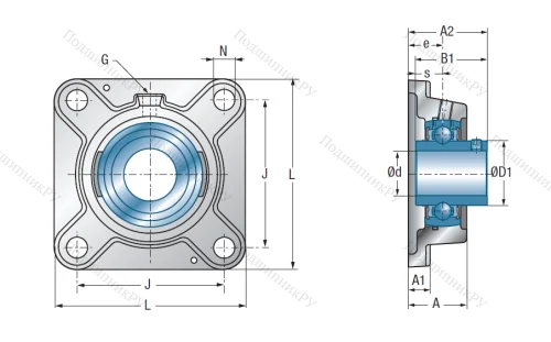 Подшипниковый узел UCFE 204 в Петрозаводске