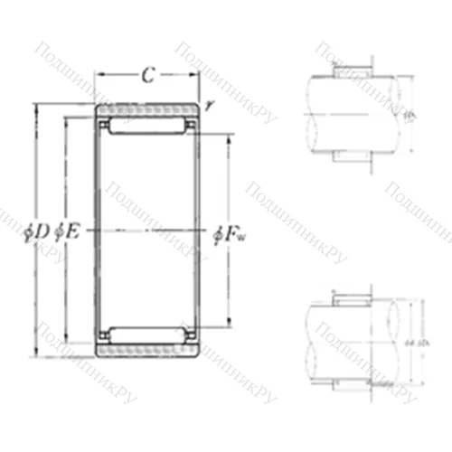 Подшипник игольчатый радиальный RNAO-55?72?20