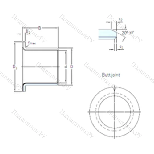 Подшипник скольжения PCMF 151712 E