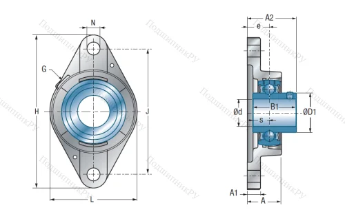 Подшипниковый узел UCFLE 205 в Петрозаводске