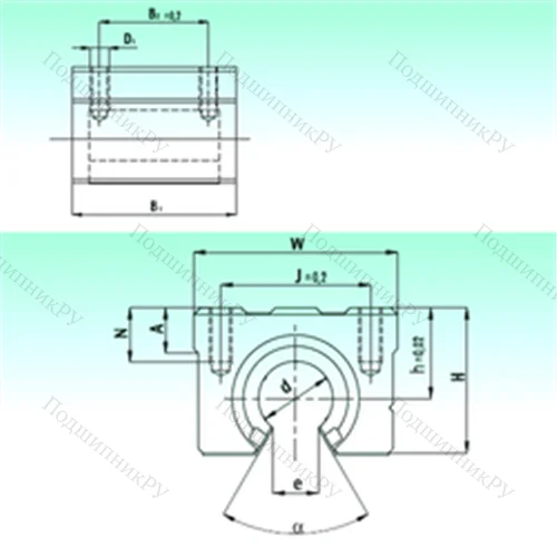 Подшипник шариковый линейный SBR 50-UU