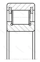 Модификация подшипника 102211М размер 55x100x21