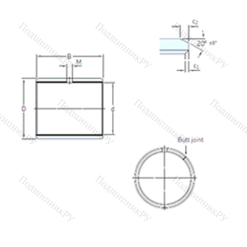 Подшипник скольжения PCM 210215100 E