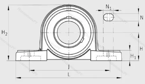 Подшипниковый узел UCP 206 J 7 в Петрозаводске