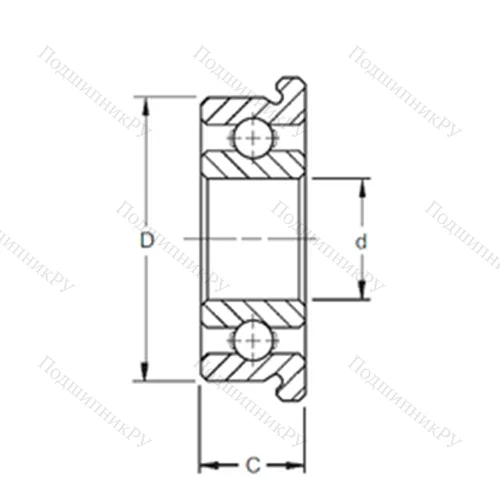 Подшипник шариковый радиальный SF 689