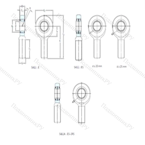 Подшипник скольжения сферический SAL 12E