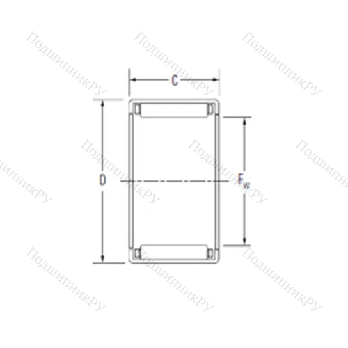Подшипник игольчатый радиальный JH-2216